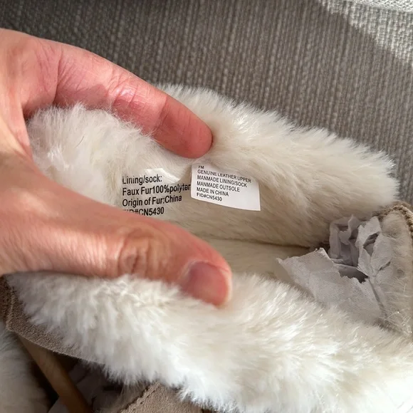 Talbots cozy slippers size 7 leather upper - Picture 3 of 10